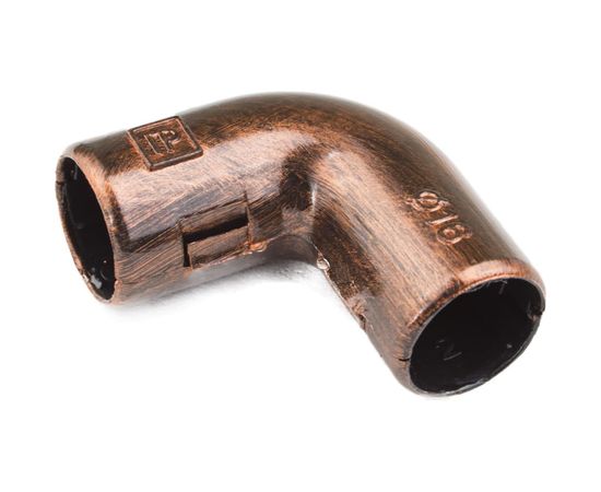 Соединительный угол Electraline 90 градусов для труб, пвх, цвет Медный Век 5шт. ВTU1-16-16-5 – изображение 2