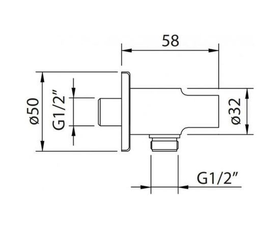 Шланговое соединение CLEVER ROUND матовый черный 61113 – изображение 2