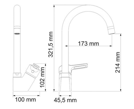 Смеситель для кухни с поворотным изливом WasserKRAFT Ruhr 24407 – изображение 2