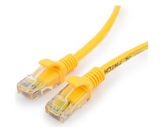 Медный патч-корд Cablexpert UTP PP10-2M/Y кат.5e, 2м, литой, многожильный жёлтый PP10-2M/Y – изображение 2