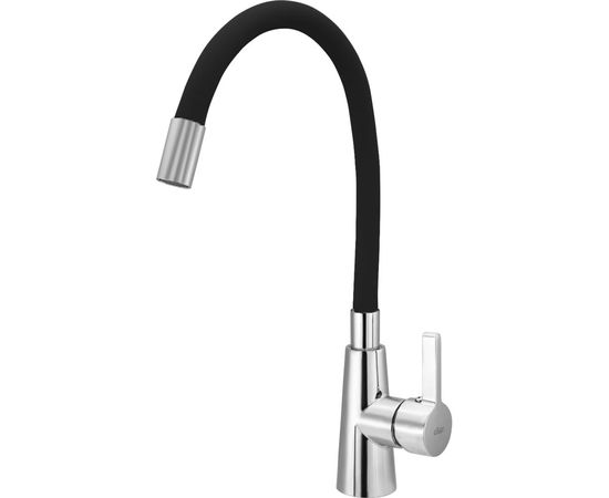 Смеситель для кухни Ekko гибкий излив, с гайкой, черный E4205-E59 – изображение 2