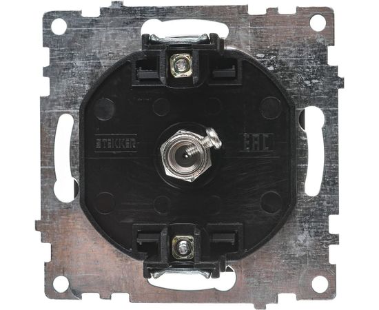 1-местная телевизионная розетка STEKKER механизм, 5-862МГц, Катрин, GLS00-7108-05, черный 39614 – изображение 3