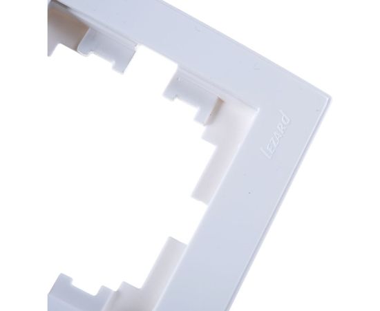 Двойная горизонтальнная рамка LEZARD RAIN б/ вст белая 703-0202-147 – изображение 3