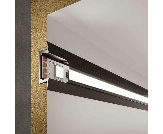 Встраиваемый профиль Elektrostandard LL-2-ALP007 для LED ленты (под ленту до 11mm) алюминиевый, черный/черный a053622 – изображение 3