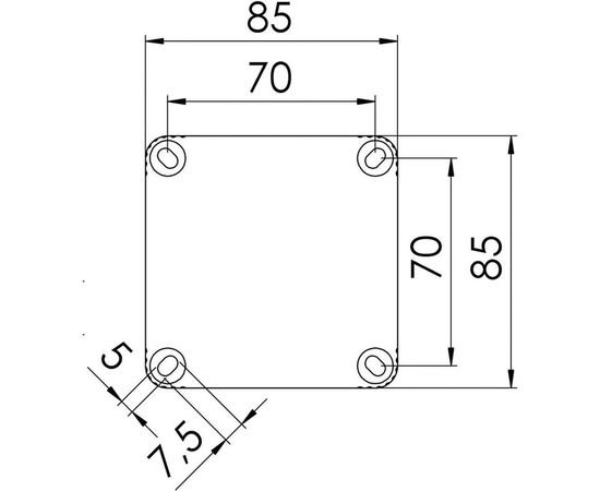 Распаячная коробка Wiska черная, IP66/67,85х85х51 308/5/BK – изображение 4
