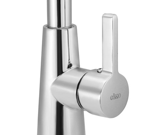 Смеситель для кухни Ekko гибкий излив, с гайкой, черный E4205-E59 – изображение 5