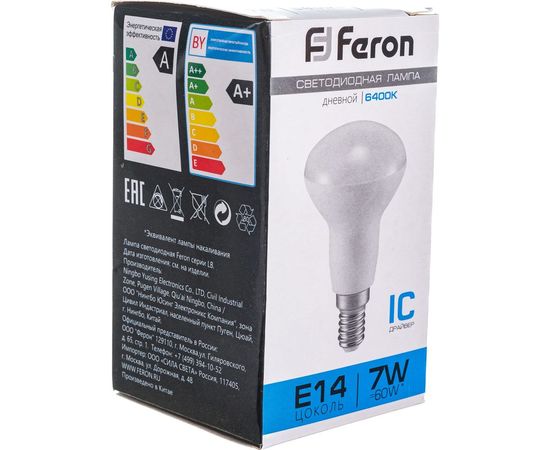 Светодиодная лампа E14 7W 6400K FERON LB-450 25515 – изображение 7