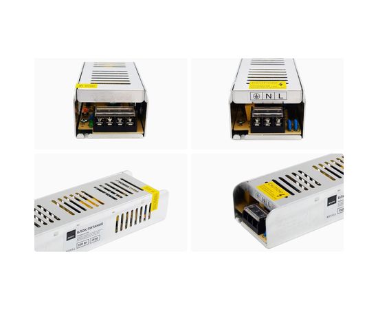 Блок питания Apeyron 24В, 150Вт, IP20, 170-264В, 6,3А, алюминий, слим, серебро / 03-100 – изображение 10