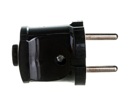 Прямая вилка IN HOME 10А черная 4242 4690612009032 – изображение 3