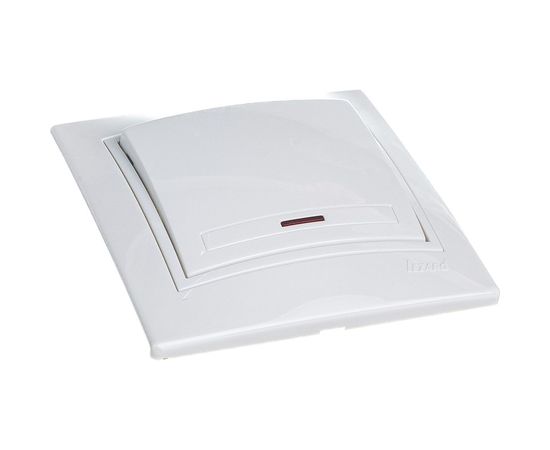 Выключатель с подсветкой LEZARD MIRA белый с белой вставкой 701-0202-111 – изображение 3