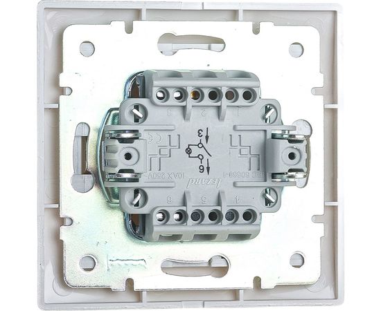 Выключатель с подсветкой LEZARD MIRA белый с белой вставкой 701-0202-111 – изображение 4