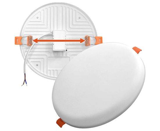 Светодиодный безрамочный круглый светильник IONICH 12Вт 960Лм 230В 4000K 120мм IP20 1588 