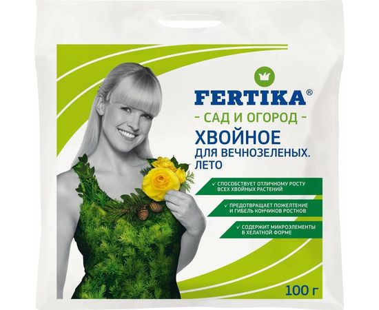 Удобрение Fertika Хвойное для вечнозеленых Лето 0.1 кг 4620005610316 