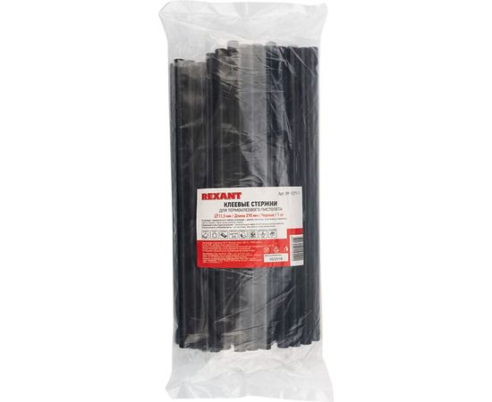 Клеевые стержни (1 кг; 11.3 мм; 270 мм) черные REXANT 09-1271-1 – изображение 3