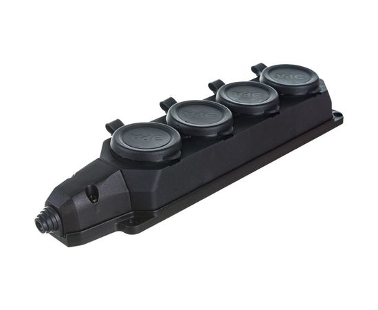 Каучуковая колодка ЭРА K-4e-B-IP44 с/з 4гн 16A IP44 черная Б0044546 – изображение 5