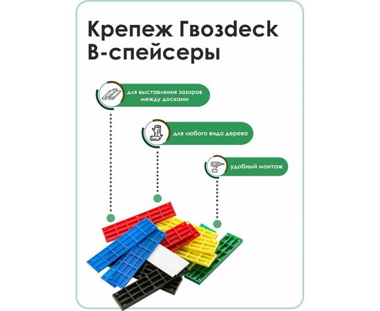 Набор Гвозdeck смартспейсер-В, полипропилен, 60 шт. 6000BST60PP00WG01 – изображение 7