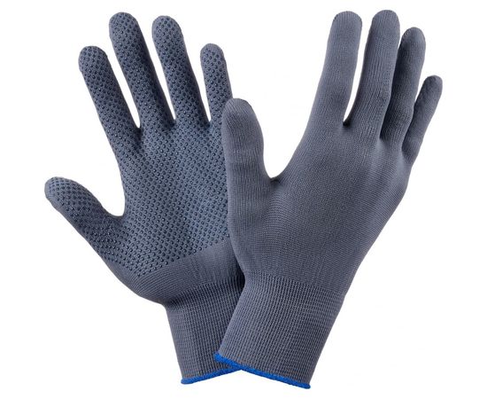 Нейлоновые перчатки с ПВХ Фабрика перчаток 15 класс серые S-L Н-15-СЕР-(S-L) 