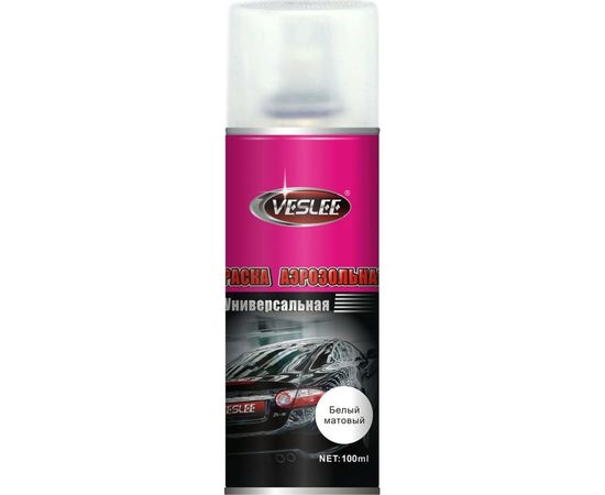 Аэрозольная краска Veslee 100ml цвет белый матовый VL-P2E WM 