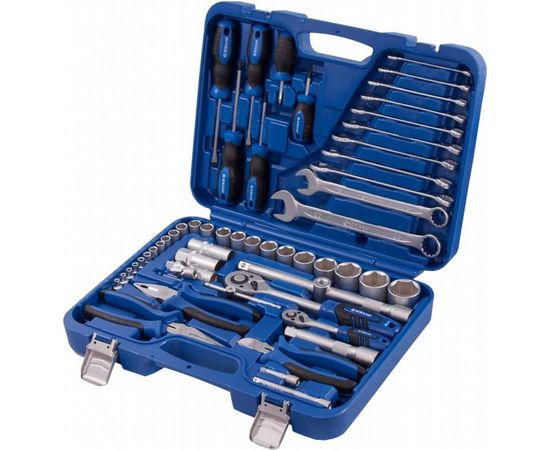 Набор универсального инструмента 1/4 и 1/2, 55шт, кейс КОБАЛЬТ 010102-55 