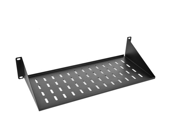 Консольная полка ЦМО МС, 2U, для шкафов и стоек, чёрный МС-30-9005 