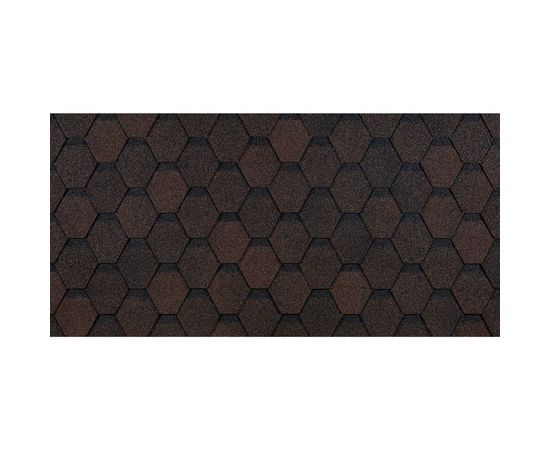Гибкая черепица DOCKE PIE EURASIA ШЕСТИГРАННИК коричневый ZRKQ-1023 