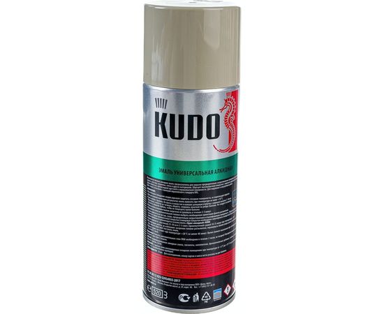 Универсальная эмаль KUDO светло-серая 586001 – изображение 2