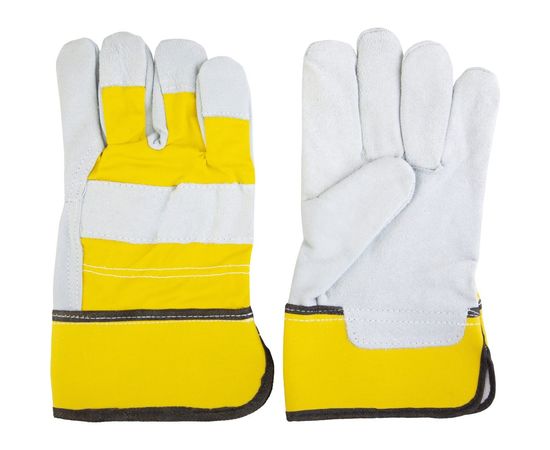 Комбинированные кожаные перчатки Jeta Safety Sigmar Light, серый/желтый, размер 10/XL JSL-101-10/XL – изображение 2