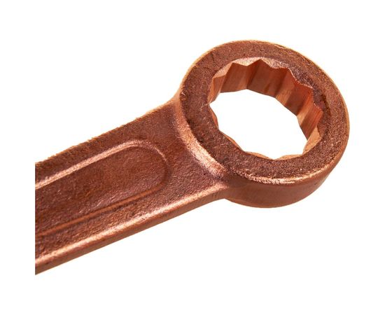 Ударный кольцевой ключ ТУ ст.40Х омедненный КЗСМИ КГКУ-32 51815257 – изображение 2