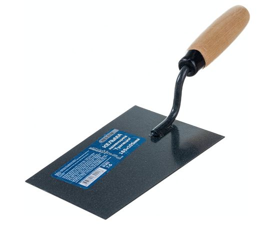 Кельма каменщика (трапеция, 140x60 мм, углеродистая сталь, дерев. рукоятка) РемоКолор 28-1-078 – изображение 2