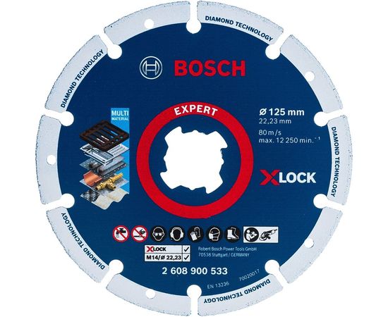 Диск алмазный по металлу X-LOCK (125х22 мм) Bosch 2608900533 – изображение 2