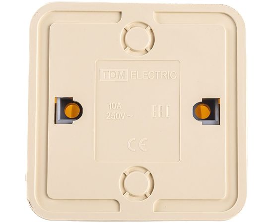 Розетка открытой установки 2П IP20 10А, слоновая кость TDM Ладога SQ1801-0014 – изображение 2