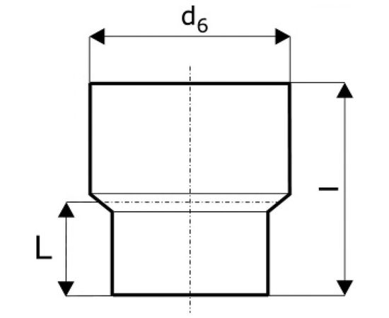Переходник для чугунной трубы Ostendorf 50 мм, без сальников 112820 – изображение 2