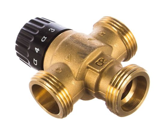 Термостатический смесительный клапан STOUT 1 НР, 30-65°С, KV 2.3 SVM-0125-236525 – изображение 2