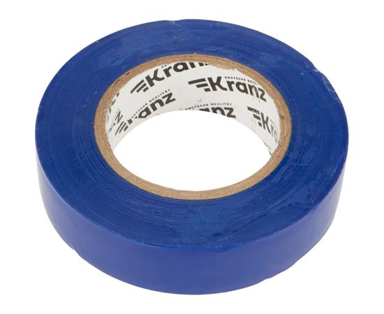 Изолента ПВХ KRANZ 19 мм х 25 м, 0.13 мм, синяя KR-09-2205 – изображение 2