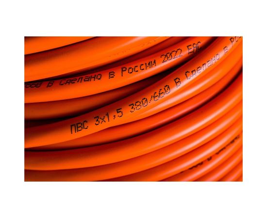 Силовой удлинитель ЭРА RPx4es3x1.520m на пластиковой катушке, c заземлением, 4 гнезда, 20м, ПВС 3х1.5 Б0046849 – изображение 3