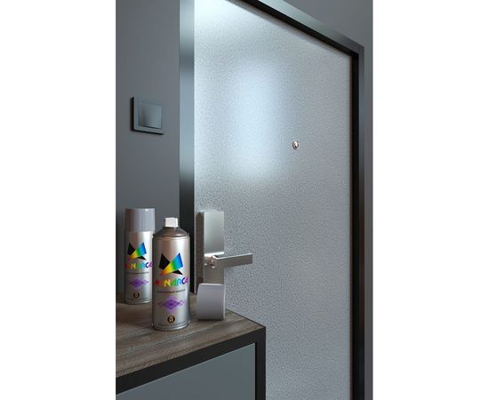 Аэрозольная краска MONARCA молотковая Серебряный 60000 – изображение 3