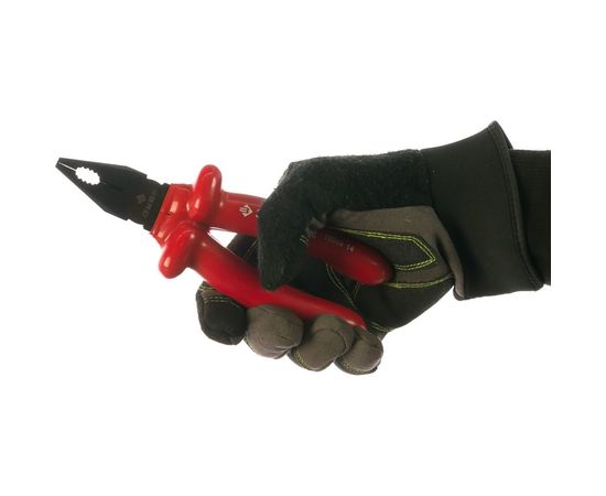 Комбинированные, диэлектрические, высоковольтные плоскогубцы до ~1000В, 180мм Зубр ""ЭКСПЕРТ"" ""ЭЛЕКТРИК"" 2214-1-18_z02 – изображение 3