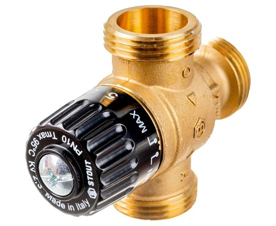 Термостатический смесительный клапан STOUT 1 НР, 30-65°С, KV 2.3 SVM-0125-236525 – изображение 3