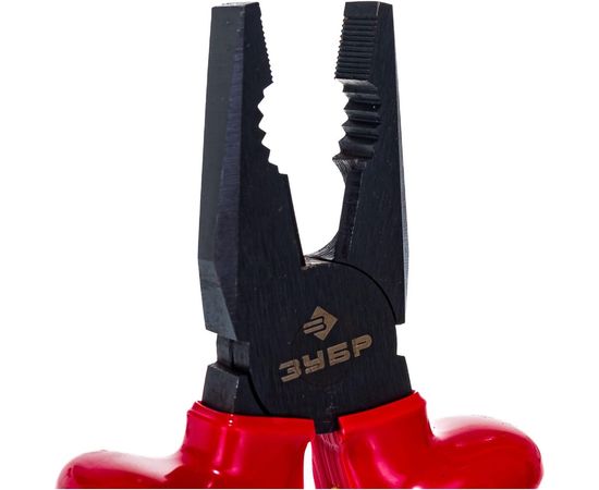 Комбинированные, диэлектрические, высоковольтные плоскогубцы до ~1000В, 180мм Зубр ""ЭКСПЕРТ"" ""ЭЛЕКТРИК"" 2214-1-18_z02 – изображение 4