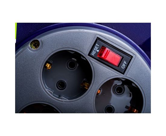 Силовой удлинитель ЭРА RPx4es3x1.520m на пластиковой катушке, c заземлением, 4 гнезда, 20м, ПВС 3х1.5 Б0046849 – изображение 5