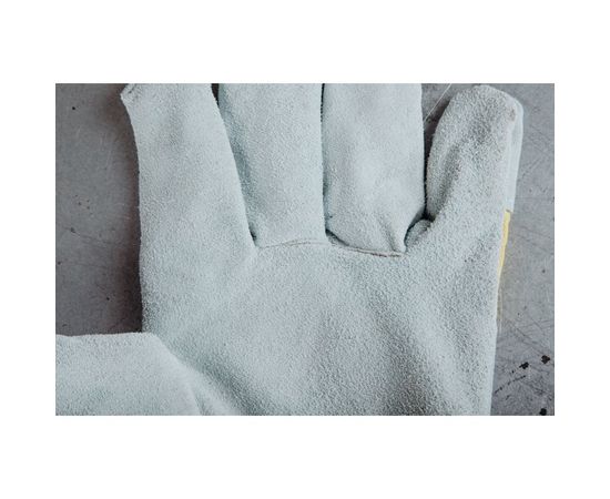 Комбинированные кожаные перчатки Jeta Safety Sigmar Light, серый/желтый, размер 10/XL JSL-101-10/XL – изображение 5