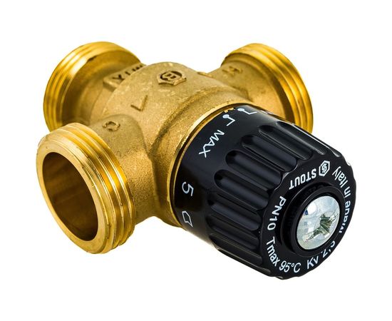 Термостатический смесительный клапан STOUT 1 НР, 30-65°С, KV 2.3 SVM-0125-236525 – изображение 9