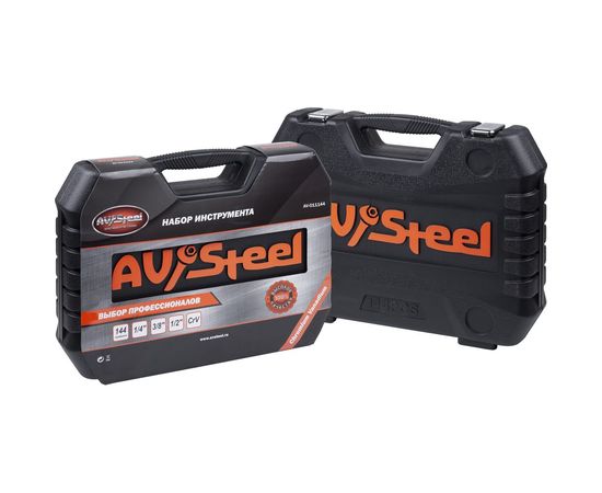 Набор инструмента AV STEEL 144 предмета 1/4"",3/8"",1/2"" профессиональный AV-011144 – изображение 9