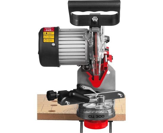 Заточной станок ЗУБР для пильных цепей, 2 диска, 230 Вт, 3000 об/мин, подсветка СЦ-300 – изображение 9