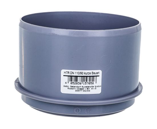 Канализационная редукция Ostendorf 110х90 мм, короткая 115705 