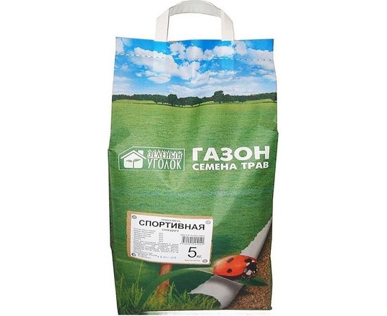 Семена газона Зеленый уголок травосмесь Спортивная, 5 кг 4660001291140 