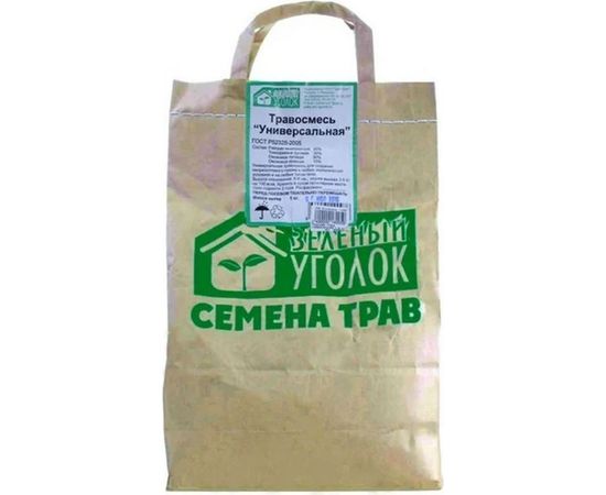 Семена газона Зеленый уголок травосмесь Универсальная, 1 кг 4660001290976 