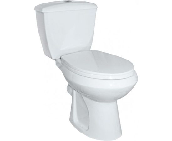 Унитаз-компакт Оскольская керамика Элисса Standart нижняя подводка, косой выпуск, 1 режим, сиденье ПП ОК 424793 