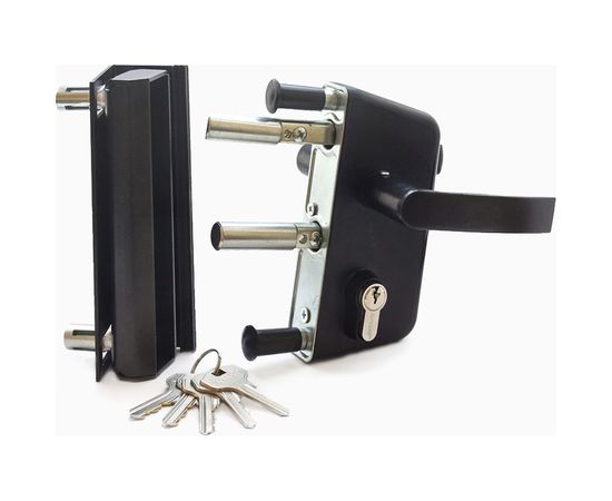 Замок врезной для калиток Симеко ЗК-40 полный комплект А1530 