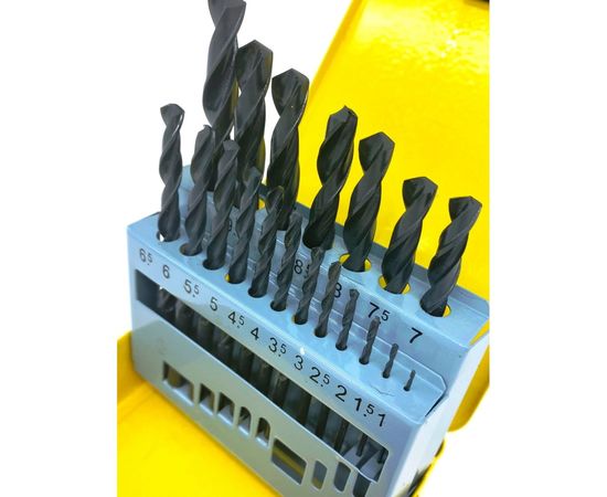 Набор сверл НС-19И (19 шт; 1-10 мм; шаг 0.5) Sekira 00-00009539 